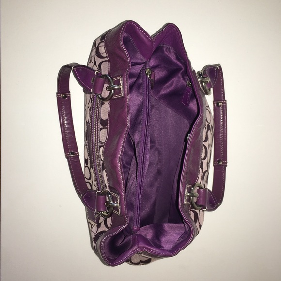 Coach Penelope Shopper bag in Plum - Picture 4 of 8